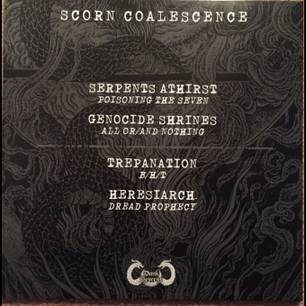 SCORN COALESCENCE Serpents Athirst-Genocide Shrines-Trapanation-Heresiarch SPLIT LP [VINYL 12